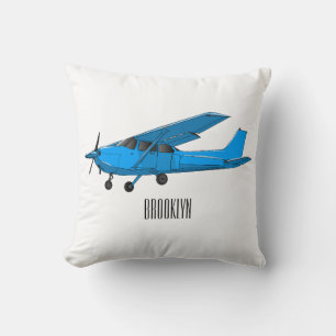 Coussin Caricature d'avion à voilure fixe