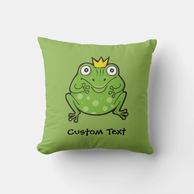 Coussin Caricature de grenouille (Recto)