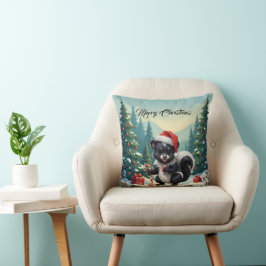 Coussin Caricature de la peau de Noël mignon