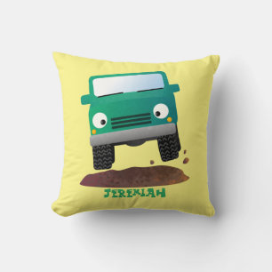Coussin Caricature de voiture 4 X4 hors route