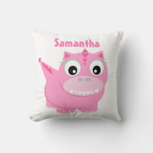 Caricature Dinosaure Cute Enfants Rose Nom Jeu Ore