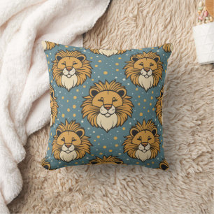 Coussin Caricature mignonne de Lion dessin motif