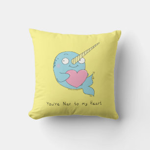 Coussin Caricature Narwhal Cute Kids