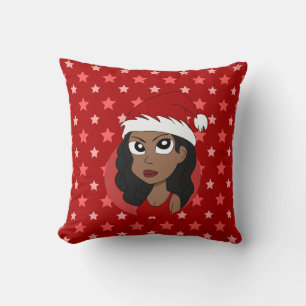 Coussin Caricature pour fille de Noël