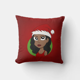Coussin Caricature pour fille de Noël