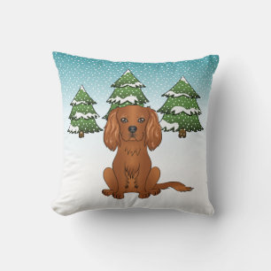 Coussin Carlin Cavalier King Charles Spaniel Rubis En Hive