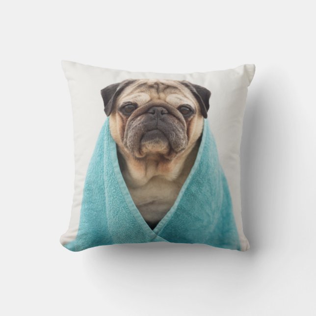 Coussin Carlin dans une serviette (Recto)