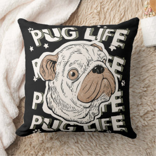 Coussin Carlin Vie Animal Chien