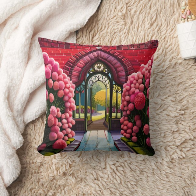 Coussin Carnations Adorn Gate : Bienvenue au Jardin Secret (Couverture)