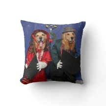 Carolers de Noël de golden retriever