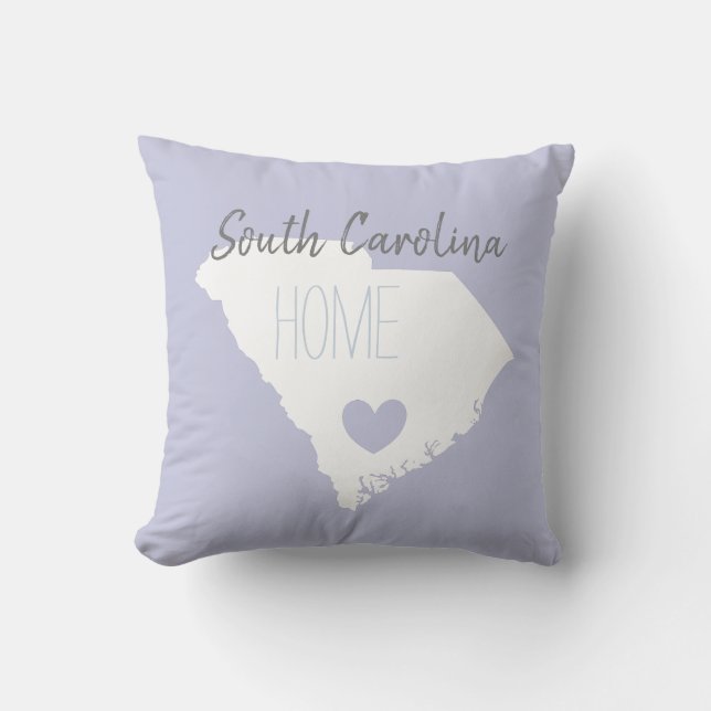 Coussin Carolina du Sud - Carolina - Carolina - La carte d (Recto)