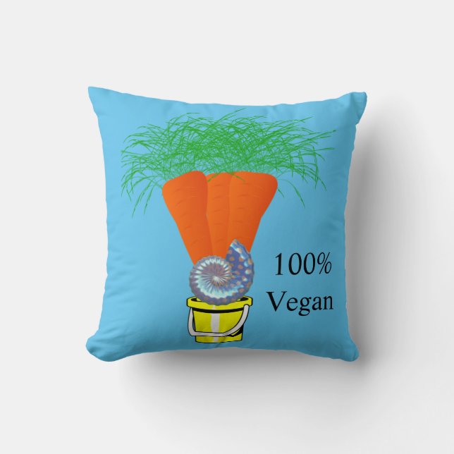 Coussin Carottes 100% Végétalien (Recto)