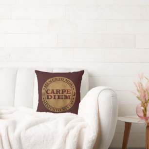 Coussin Carpe diem Saisir le jour Memento mori