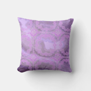 Coussin Carré Abstrait pour mouchoir pourpre