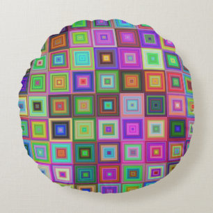 coussin carré arc-en-ciel