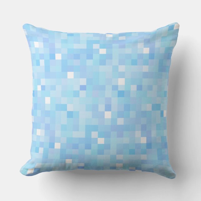 Coussin Carré bleu clair (Recto)