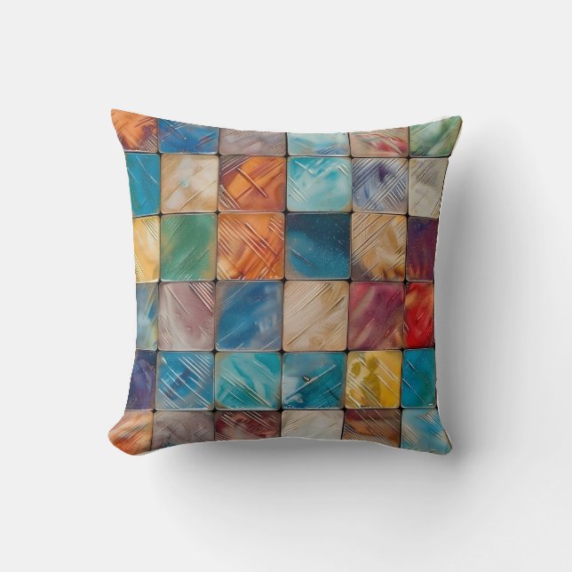 Coussin Carré coloré (Recto)
