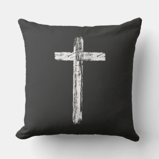 Coussin Carré de grunge chrétien