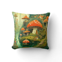 Carré du village de champignons Whimsical