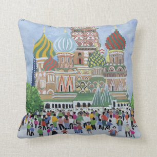 Coussin Carré rouge 1995 de cathédrale de St Basil