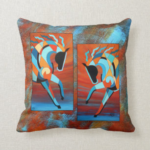 Coussin Carreau 16x16 de cheval de SunDancer