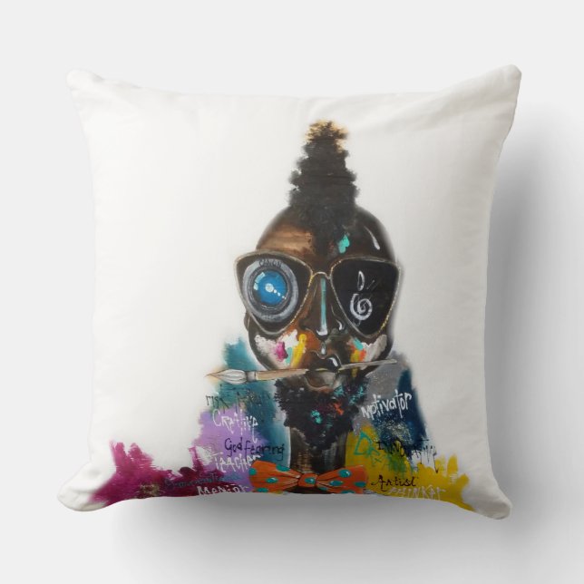 Coussin Carreau 20" d'homme de la Renaissance x 20" (Recto)