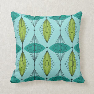 Coussin Carreau atomique d'Ogee et de Starbursts