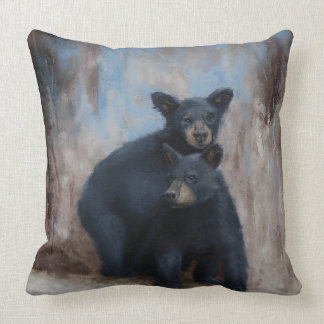 Coussin Carreau avec deux l'ours CUB