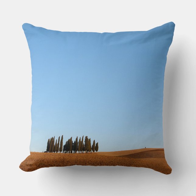 Coussin Carreau carré d'un paysage de la Toscane (Recto)
