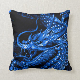Coussin Carreau chinois d'art de dragon d'eau