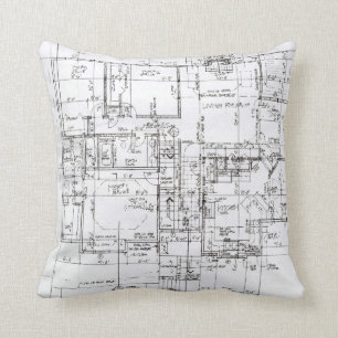Coussin Carreau d'architecte