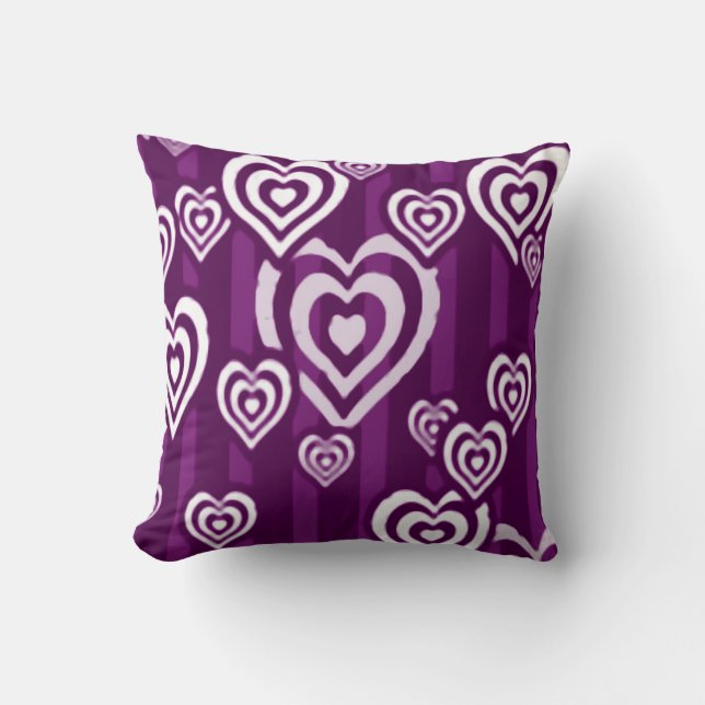 Coussin Carreau d'art d'aerographe de Purple Heart (Recto)