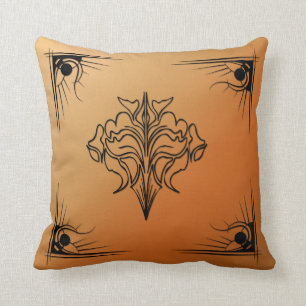 Coussin Carreau d'art déco de rouille