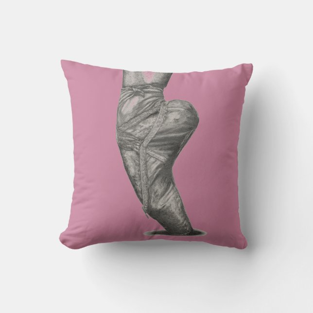 Coussin CARREAU de ballerine - rose (Recto)