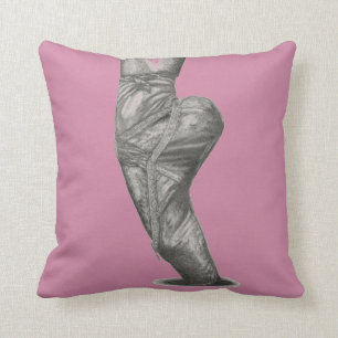 Coussin CARREAU de ballerine - rose