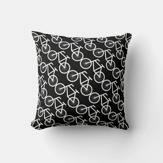 Coussin Carreau de bicyclette pour des amants d'équitation (Recto)