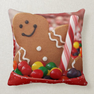 Coussin Carreau de bonhomme en pain d'épice et de sucreri