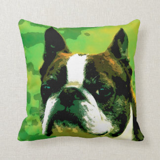 Coussin Carreau de Boston Terrier