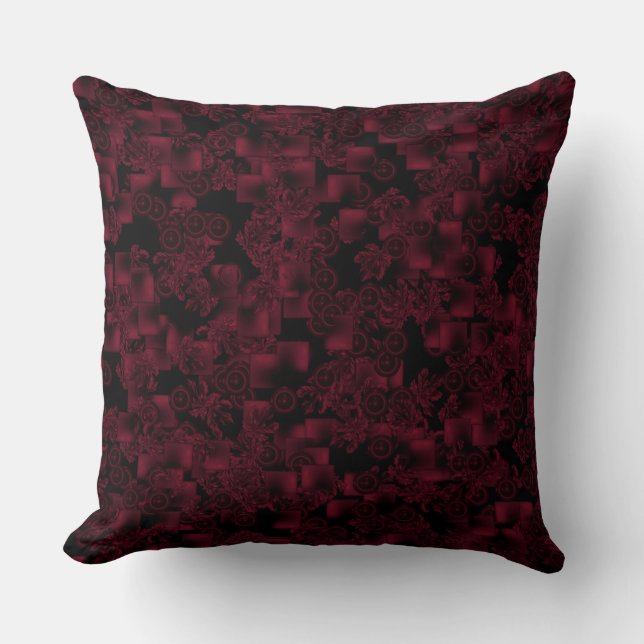 Coussin Carreau de Bourgogne et d'impression de noir (Recto)