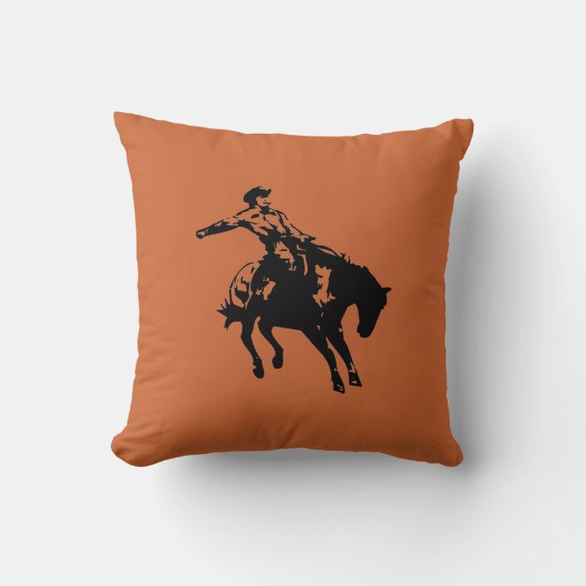 COUSSIN CARREAU DE CAVALIER DE BAREBACK-BULL (Recto)