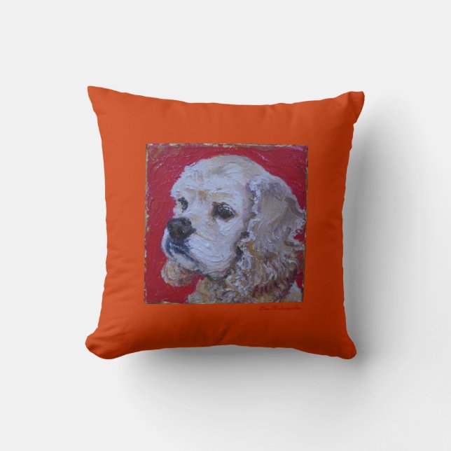 Coussin Carreau de cocker (Recto)