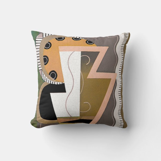 Coussin Carreau de conception d'art déco (Recto)