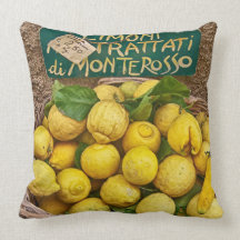 Carreau de coton de citrons de Monterosso
