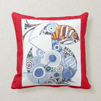 Coussin Carreau de coton d'envie de voyager de Puffin/