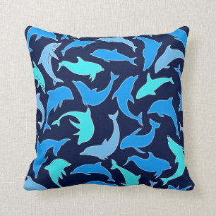 Coussin Carreau de dauphins