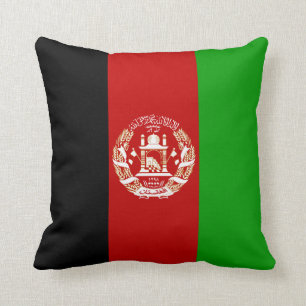Coussin Carreau de drapeau de l'Afghanistan