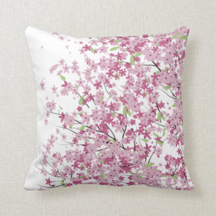 Coussin Carreau de fleurs de cerisier