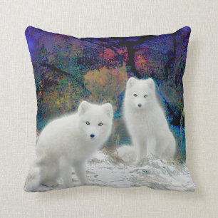 Coussin Carreau de Fox arctique