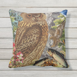 Coussin Carreau de hibou/personnalisable