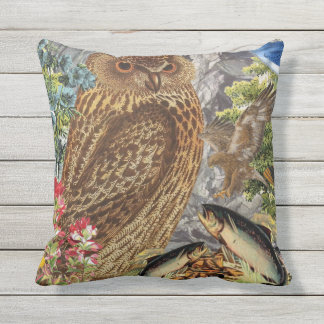 Coussin Carreau de hibou/personnalisable